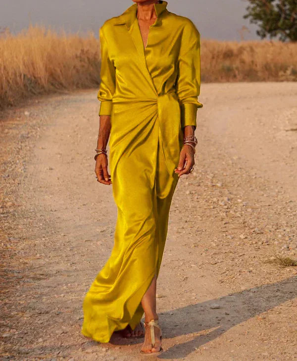Levoire | Robe maxi élégante pour femme Jaune