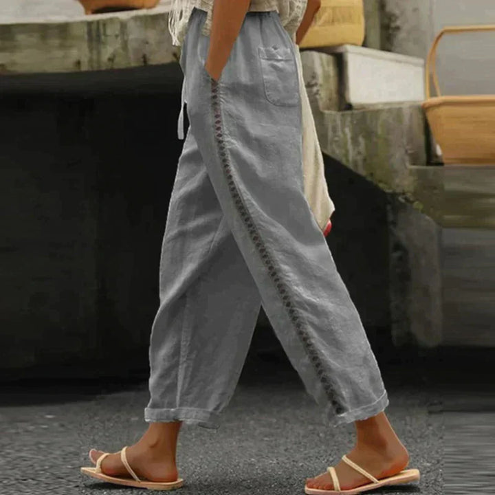 Levoire | Pantalon En Lin Gris