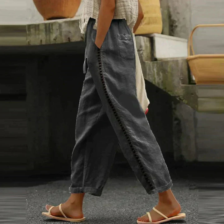Levoire | Pantalon En Lin Gris foncé