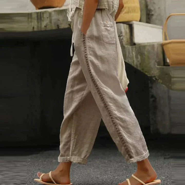 Levoire | Pantalon En Lin Beige