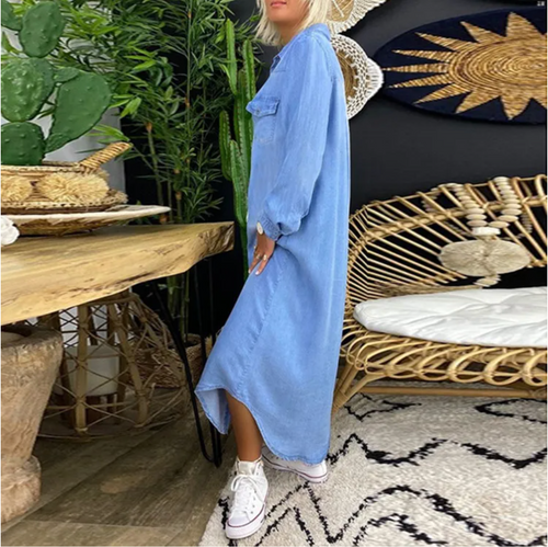 Levoire | Robe De Printemps Décontractée À Manches Longues Et Coupe Grande Taille