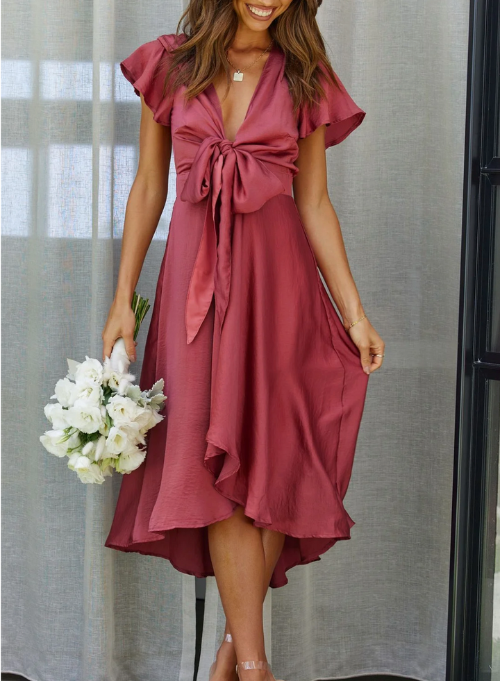 Levoire | Robe à volants pastel Rot