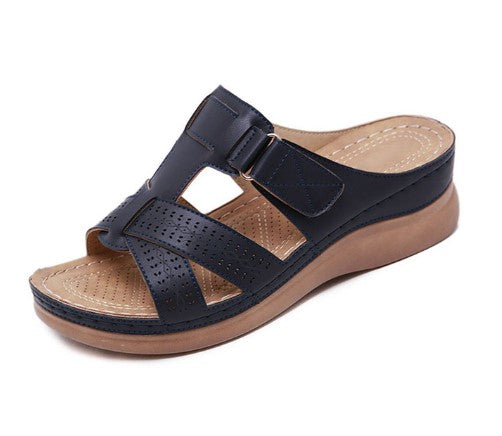 Levoire | Sandale Ergonomique Femme À Semelle Douce Noir