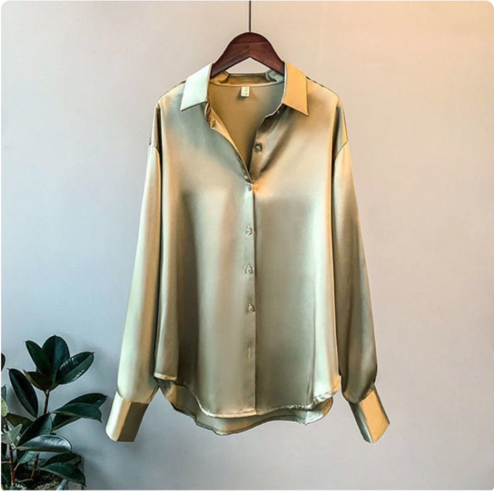 Levoire | Robe en satin pour femmes Vert olive