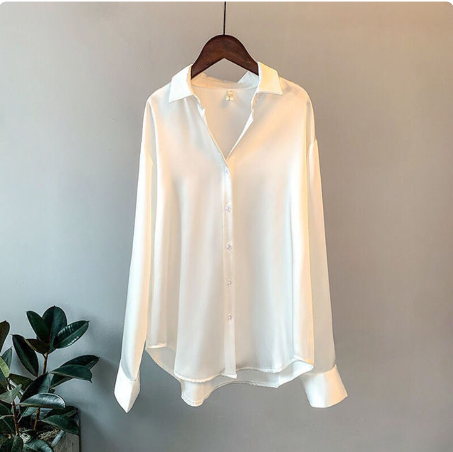 Levoire | Chemise Satinée Blanc