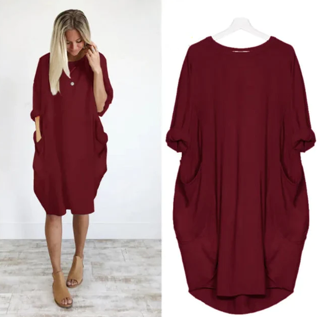 Levoire | Robe Confortable Avec Poches