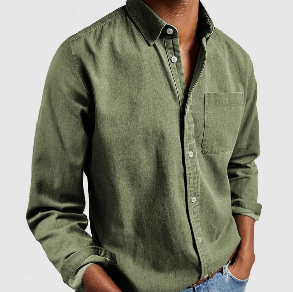 Levoire | Chemise Homme Smart Décontractée Vert