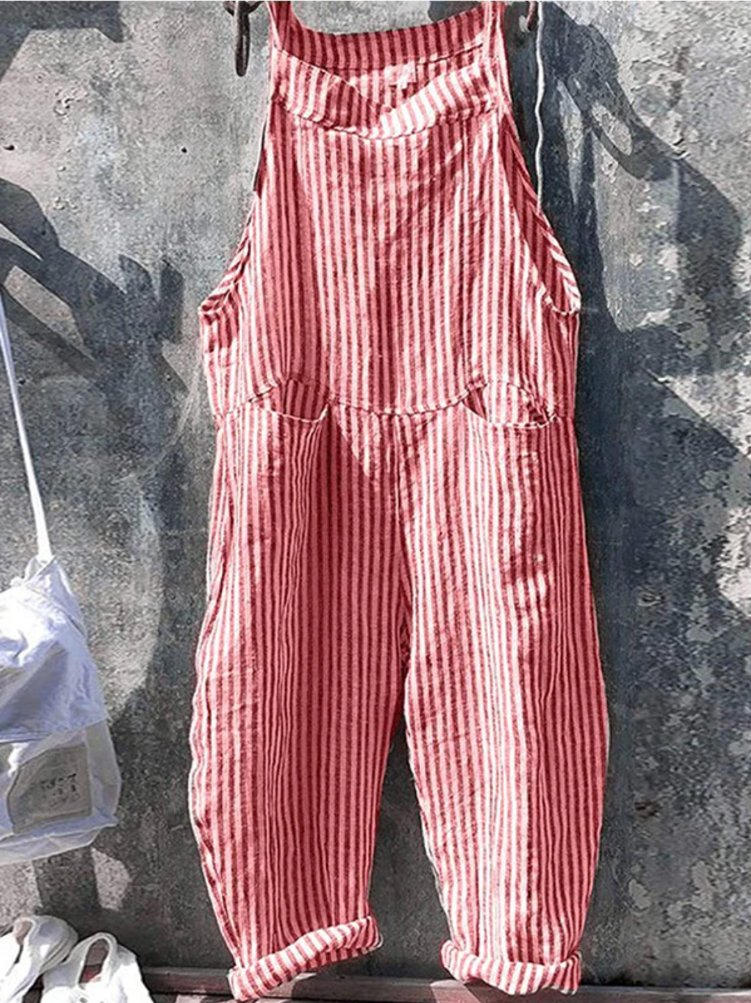 Levoire | Robe Femme Sans Manches Rayée Rosa