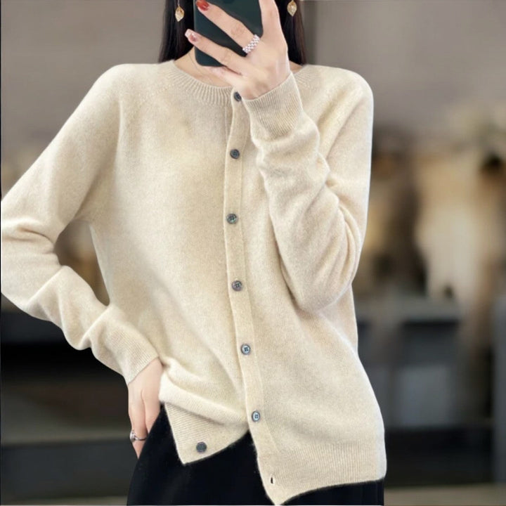 Levoire | Luxurise Veste En Laine Tricoté Beige