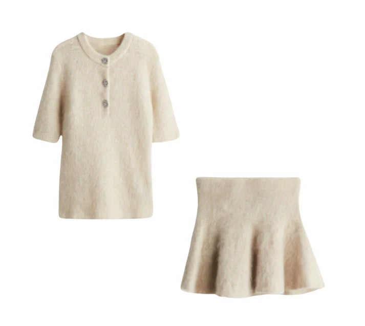 Levoire | Ensemble Co Ord Mohair Beige