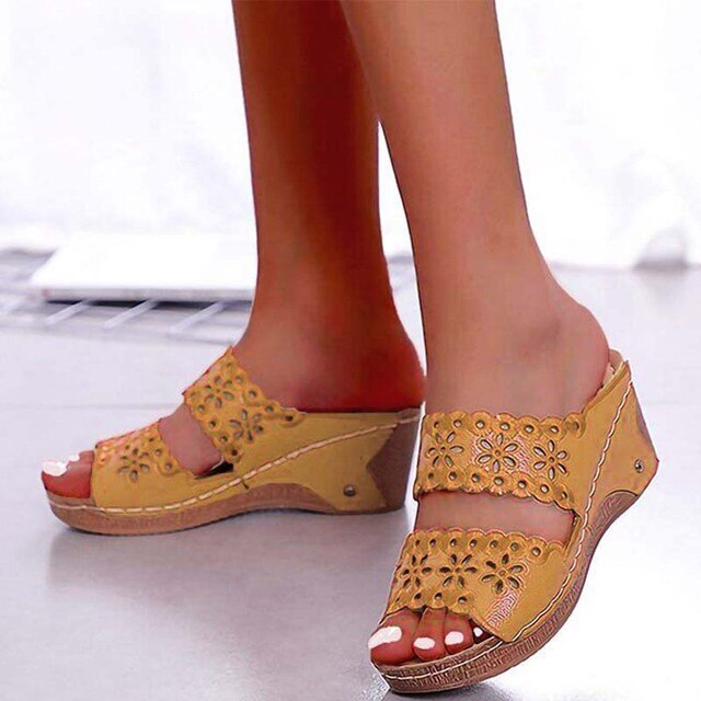 Levoire | Sandales Orthopédiques Tendance Pour Femmes Confortables Jaune