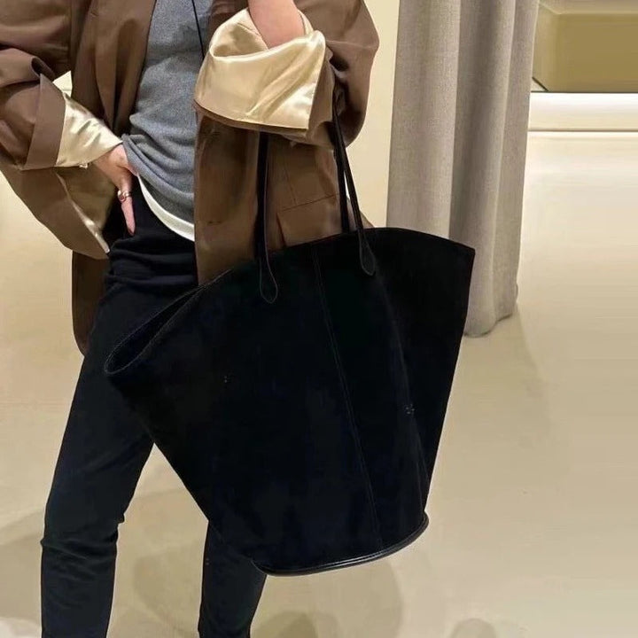 Levoire | Grand Sac En Similicuir Pour Femmes Noir