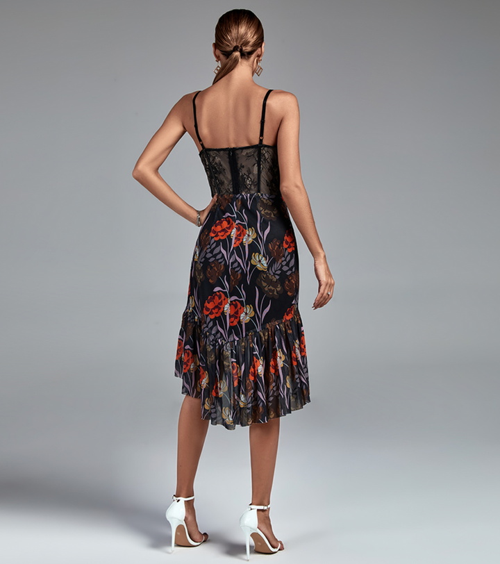 Levoire | En Style Corset Avec Décolleté En Cœur Floral
