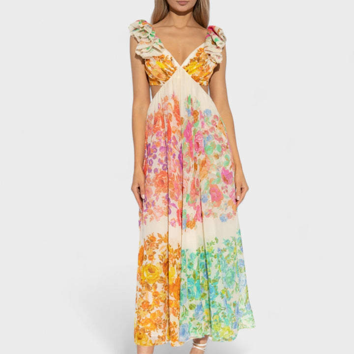 Levoire | Robe D'Été Ludique Avec Motif Floral