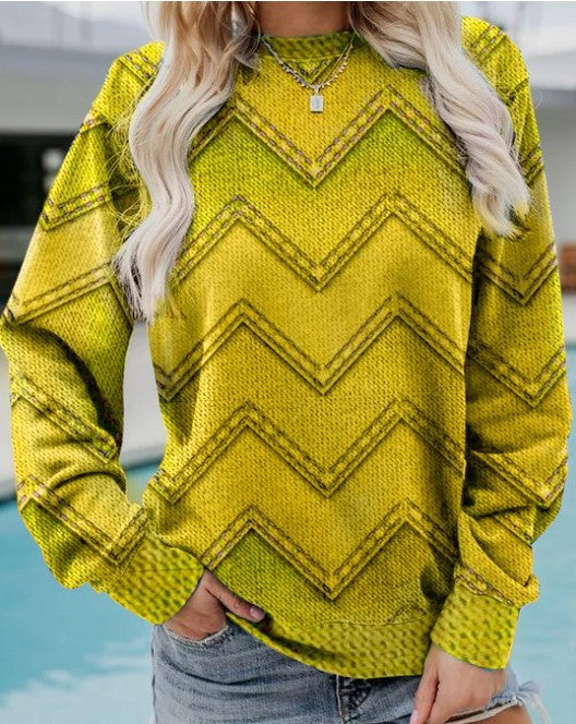 Levoire | Sweatshirt En Cachemire Géométrique Jaune