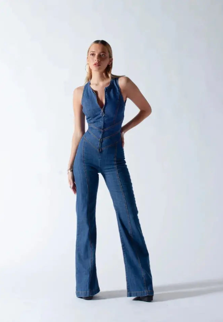 Levoire | Combinaison En Denim Sans Bretelles Viininvalinta Style Y2K Pour Femmes