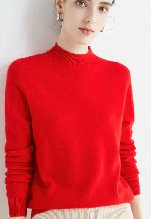 Levoire | Col Haut Doux Et Chaud Ajusté Rot