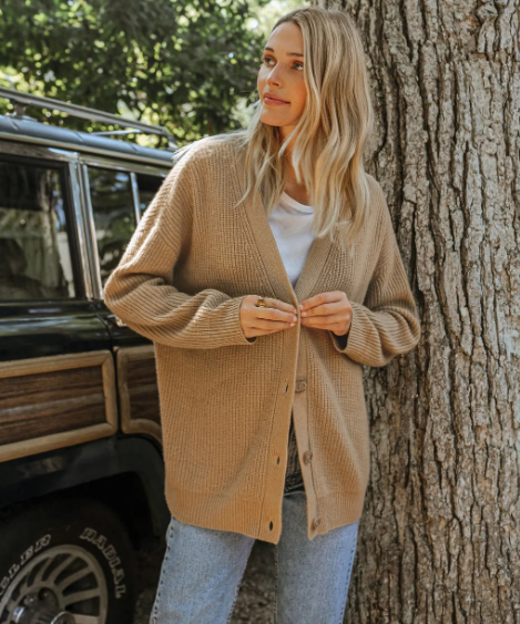 Levoire | Gilet Tricoté Uni Braun