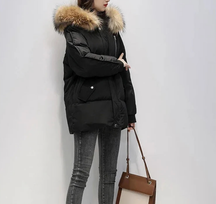 Levoire | Manteau d'hiver chaud avec fausse fourrure