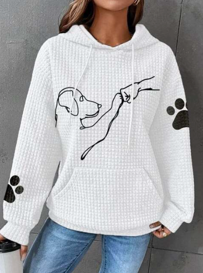 Levoire | Doux et chaud hoodie Blanc