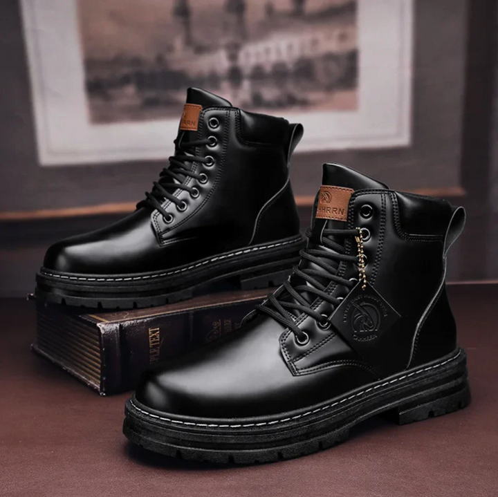 Levoire | Chaussures À Lacets Confortables Pour Hommes Noir