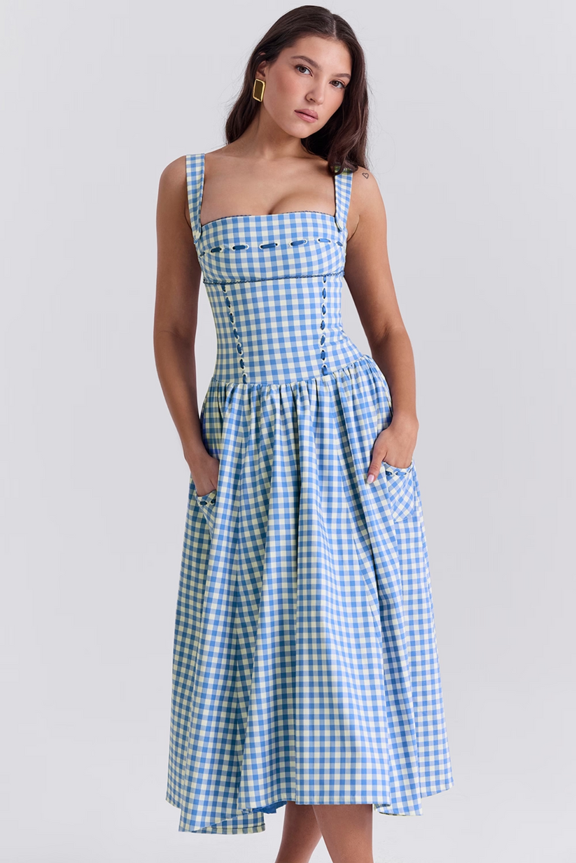 Levoire | Robe D'Été Bleue Pour Femmes