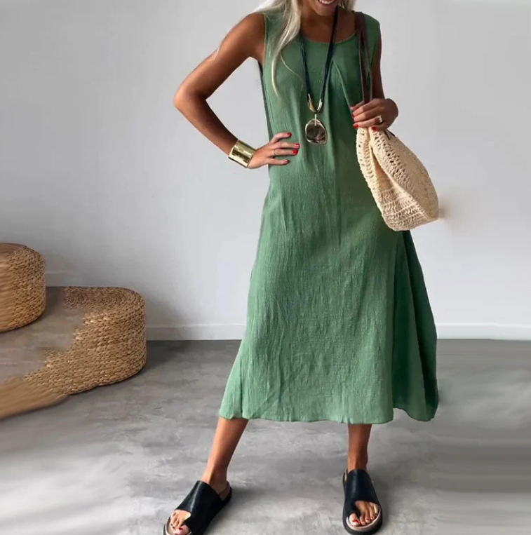 Levoire | Robe Sans Manches Tendance Avec Poche Pour Femmes