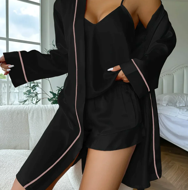 Levoire | Ensemble De Pyjama Sexy Stylé En Trois Pièces