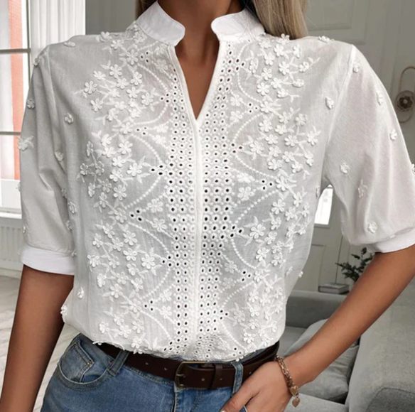 Levoire | Chemise Avec Broderie Florale 2XL