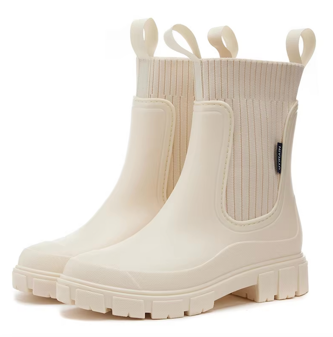 Levoire | Bottes En Caoutchouc Tendance Beige (Vente flash)