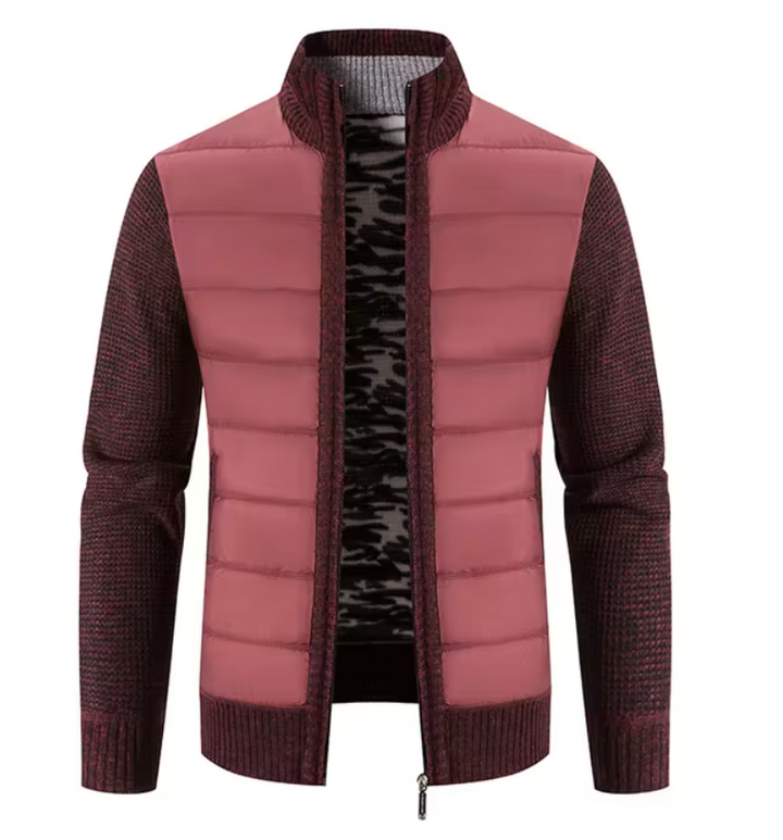 Levoire | Gilet à manches longues avec col montant en tricot Rot