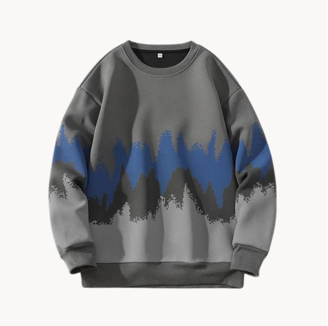 Levoire | Décontracté À Manches Longues Col Rond Pull Amovible Gris