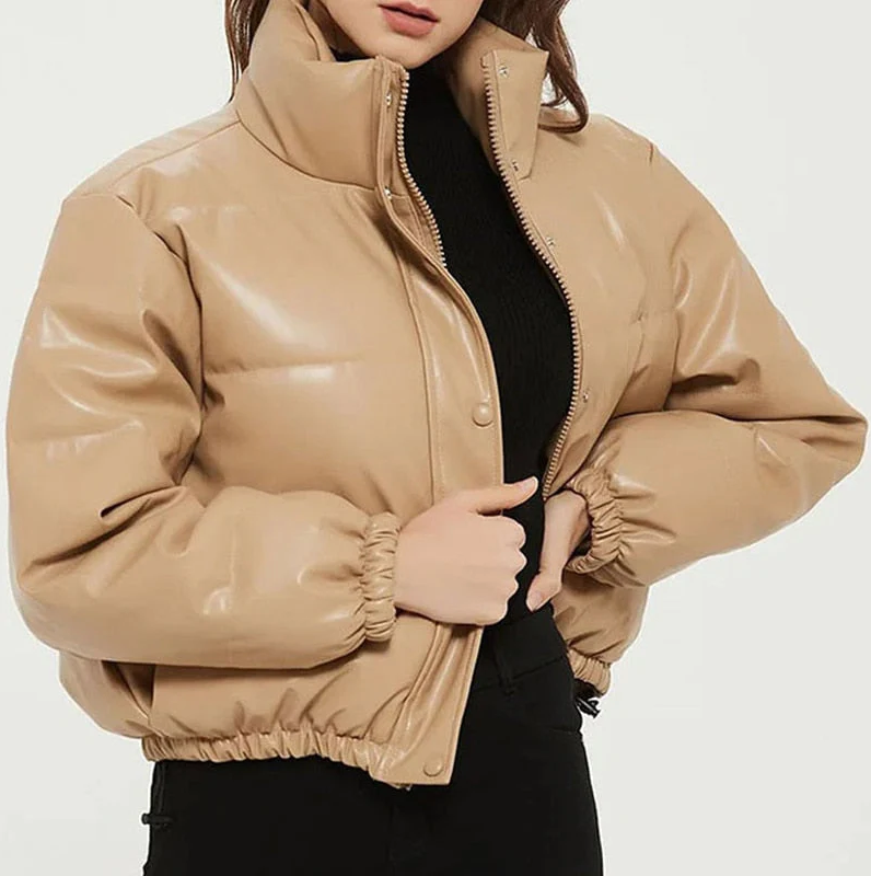 Levoire | Veste Bomber Courte Avec Fermeture Éclair Et Bords Côtelés