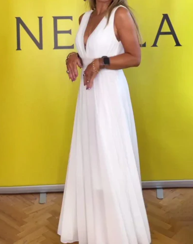 Levoire | Robe Maxi Glamour Blanche