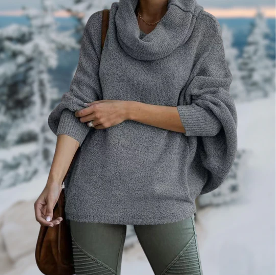 Levoire | Pull À Col Montant Rento À Manches Longues Et Poches Gris foncé