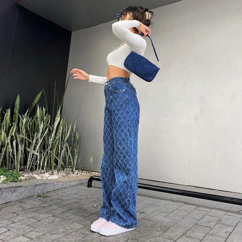 Levoire | Jean Taille Haute En Forme De Losange