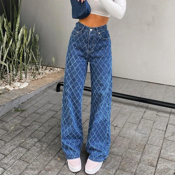 Levoire | Jean Taille Haute En Forme De Losange