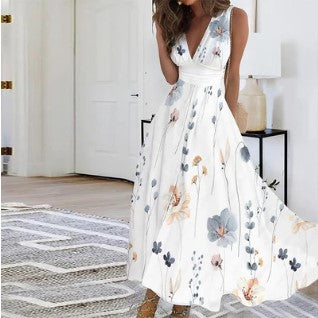 Levoire | Robe Mi-Longue À Fleurs Juvénile