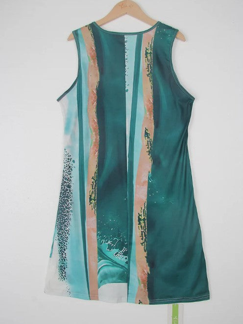 Levoire | Robe D'Été À Vagues Vertes