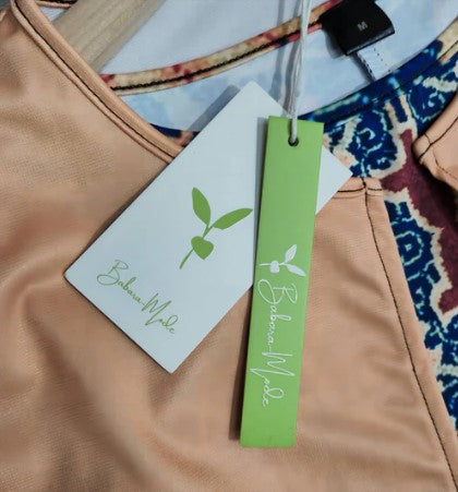 Levoire | Robe Midi Couleur Café Avec Manches Mi-Longues Et Imprimé