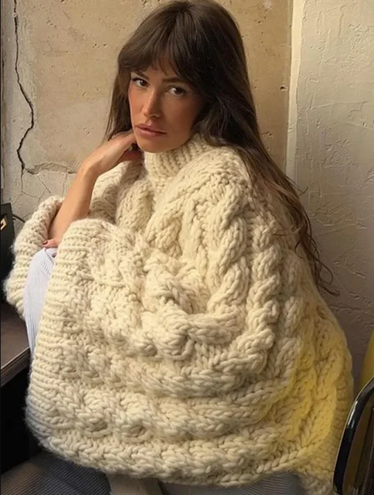 Levoire | Le Pull-Over En Tricot Surdimensionné Et Douillet Blanc presque (presque épuisé)