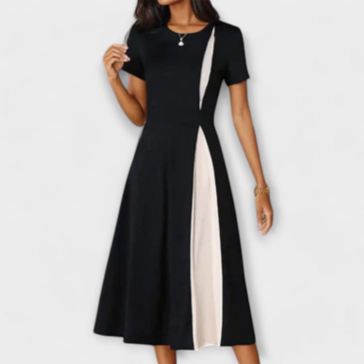 Levoire | Robe Midi Noir Et Blanc