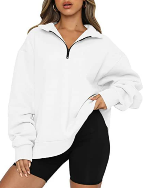 Levoire | Sweat-Shirt Col Femme Blanc