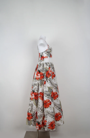 Levoire | Robe Maxi Sans Manches Romantique Avec Imprimé Floral
