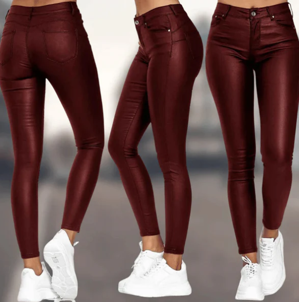 Levoire | Pantalon En Simili-Cuir Taille Haute