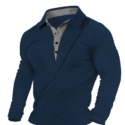 Levoire | Chemise à manches longues slim fit à boutons Bleu