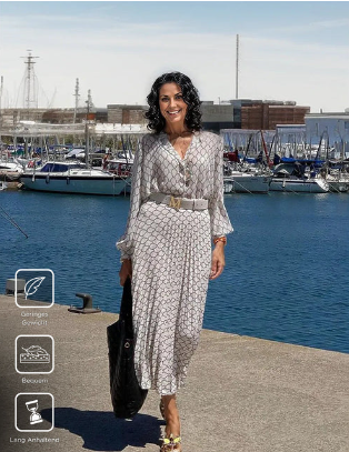 Levoire | Robe Maxi Femme Décontractée À Manches Longues
