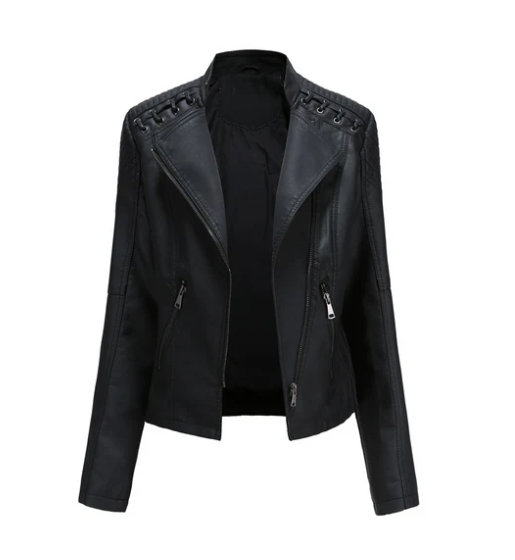 Levoire | Vestes En Cuir Classiques Pour Femmes Noir