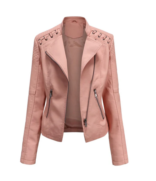 Levoire | Vestes En Cuir Classiques Pour Femmes Höllenrose