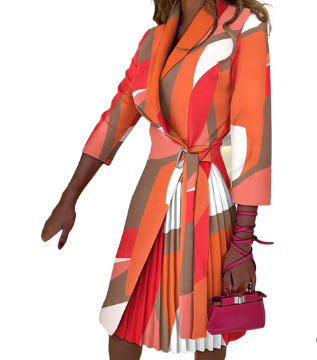 Levoire | Élégant et minimaliste manteau d'hiver Orange